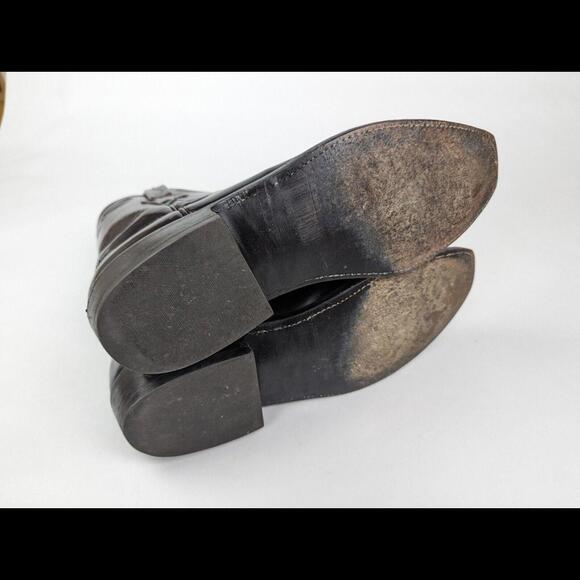 [SOLD] LUCCHESE Sz 11D L3521 Black Cherry Goat Skin Leather Western Roper Boot - Picture 14 of 15